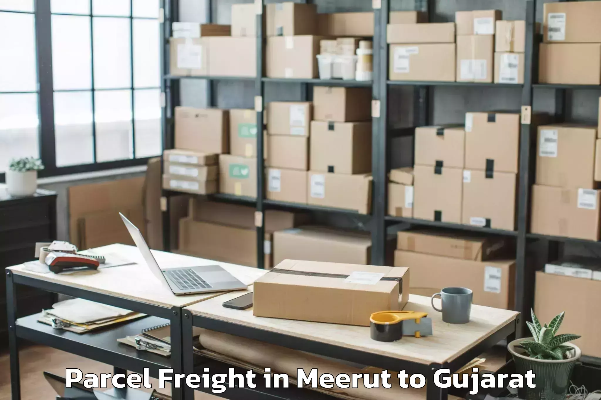 Hassle-Free Meerut to Indrashil University Rajpur Parcel Freight